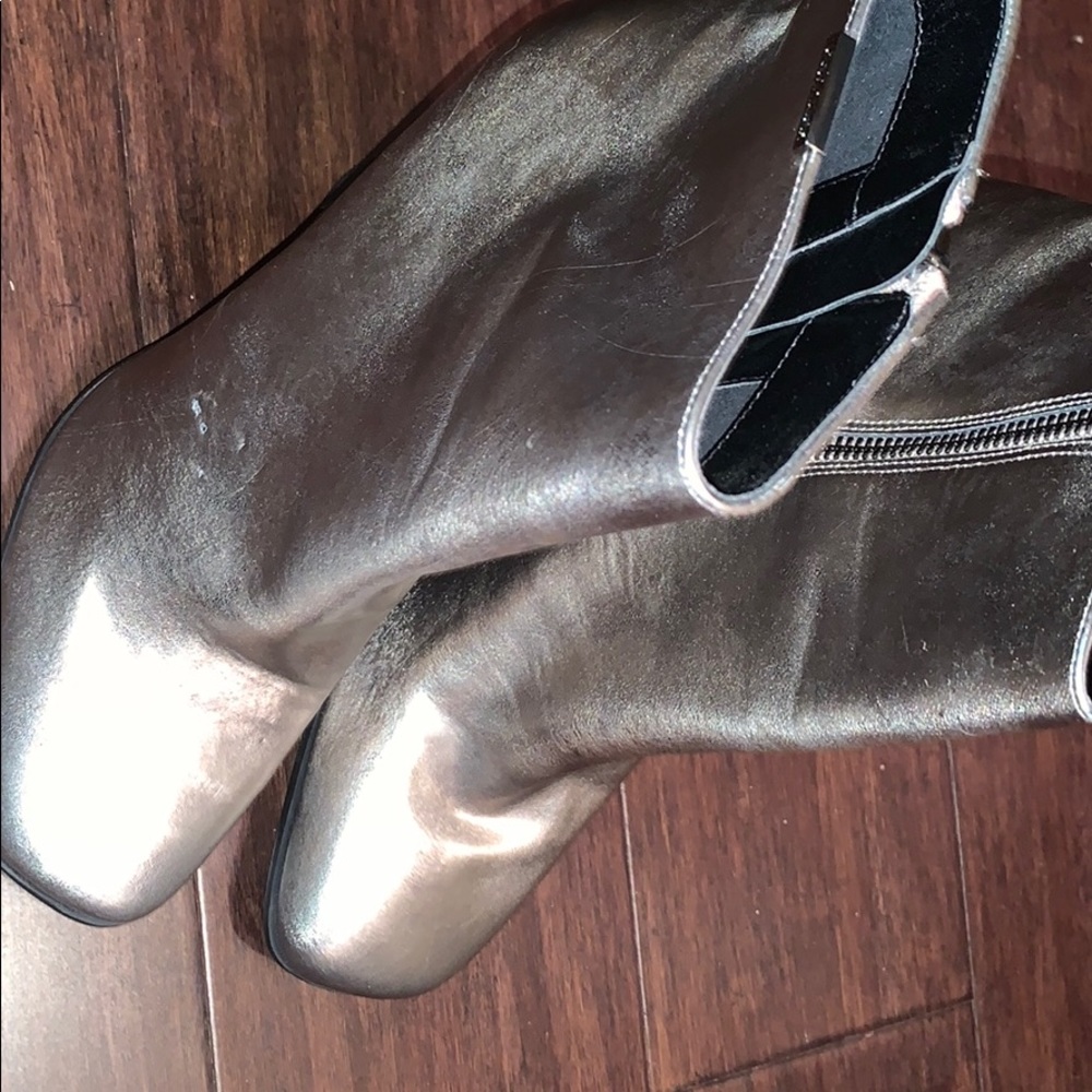 Metallic Calvin Klein boots size 8